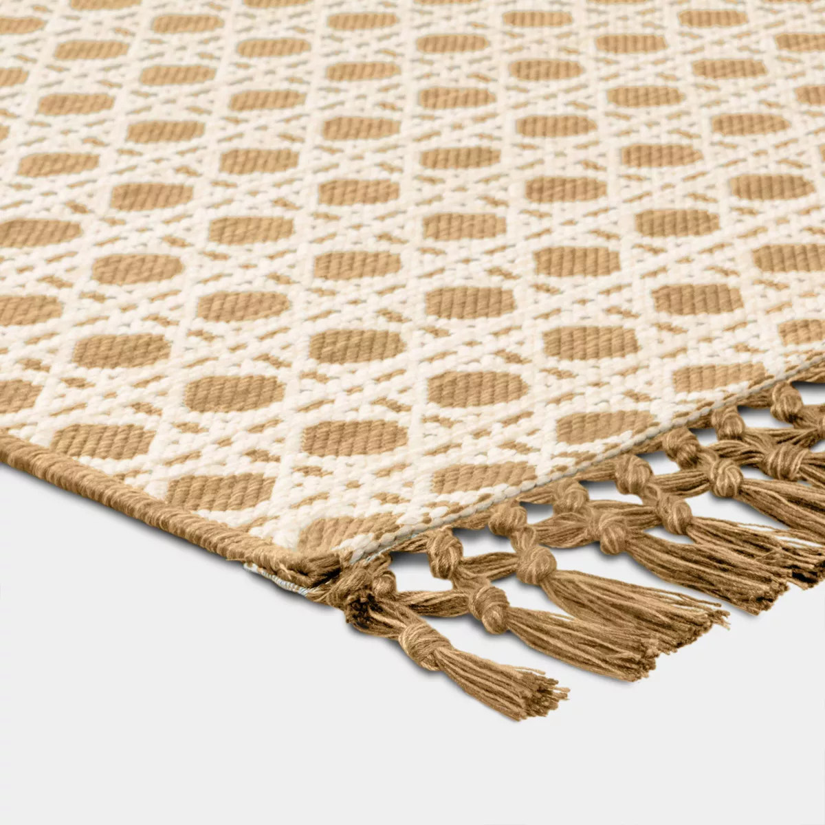 7'x10' Cane Rectangular Woven Area Rug Tan - Threshold™ | Target