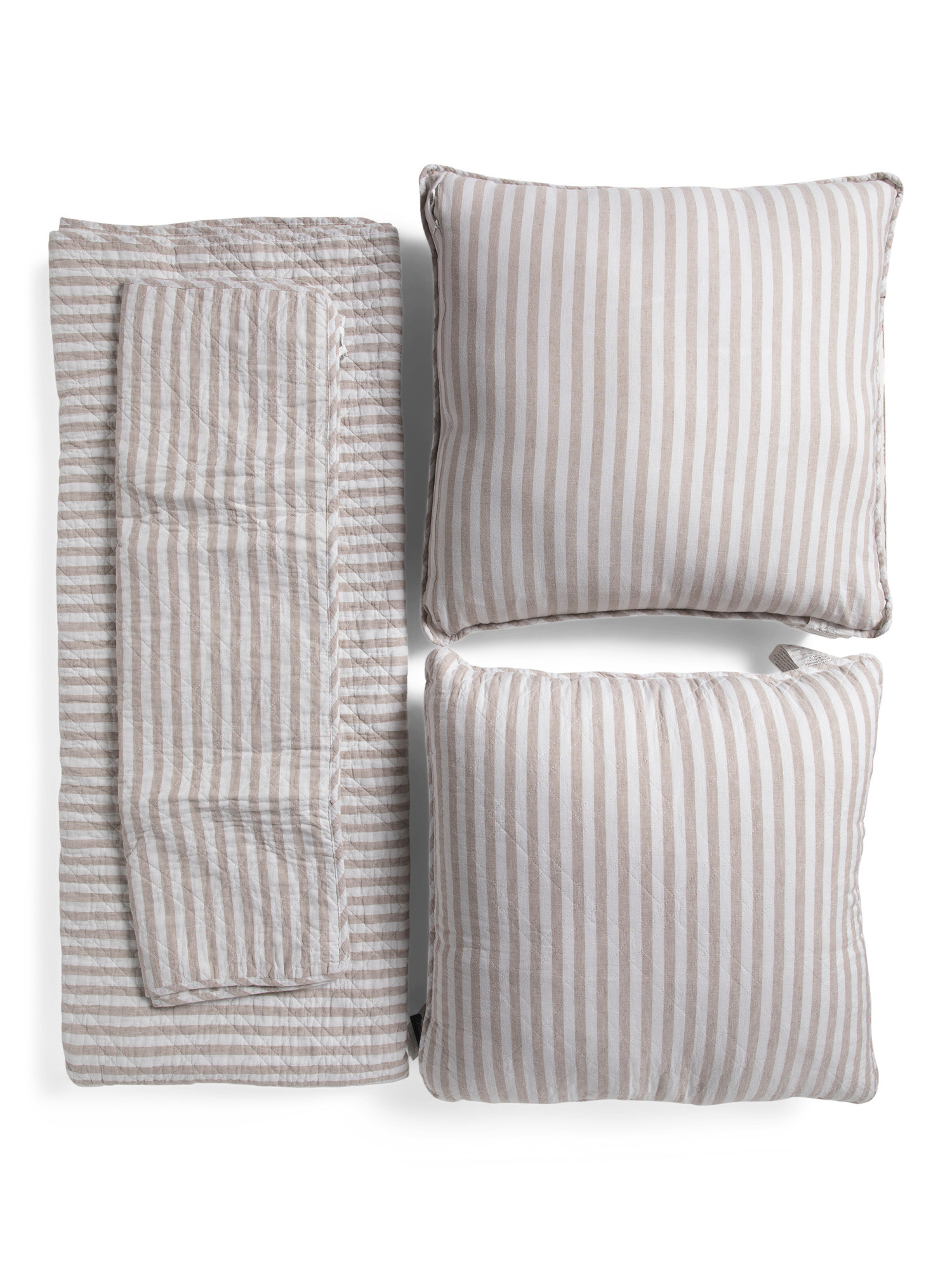 Natural Linen Quilt And Pillowcase Collection | TJ Maxx