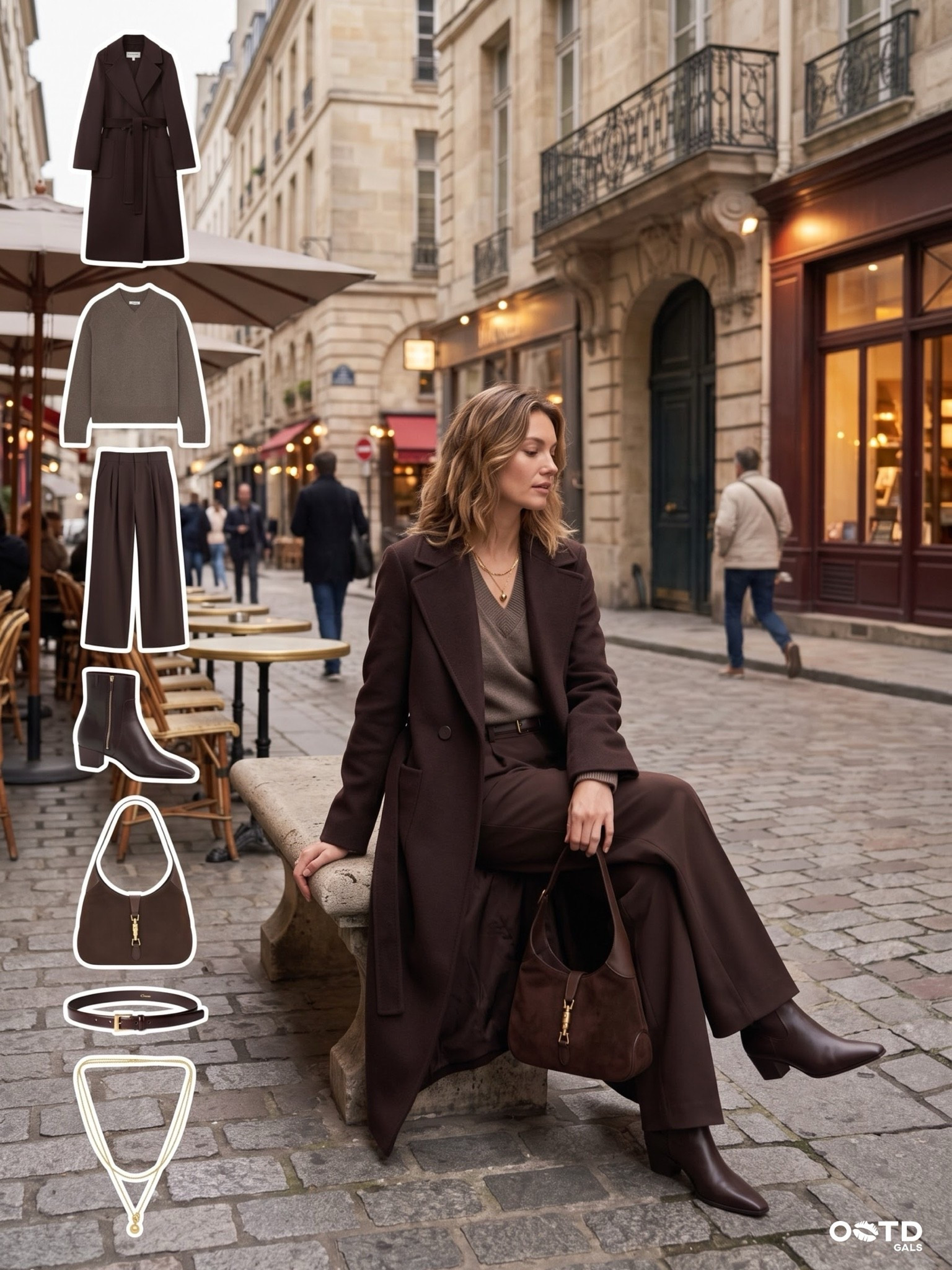 Monochromatic chocolate brown for an effortlessly elegant fall look 🤎
A long belted brown coat layered over a taupe V-neck sweater, styled with tailored brown wide-leg trousers, pointed brown ankle boots, and a structured brown leather handbag. Finished with a slim belt and delicate layered gold necklaces for a polished, sophisticated touch.
Perfect for the office, city days, café dates, travel, or elevated everyday style. Shop every piece through the tagged products.

#LTKFashionMonth #LTKstyletip #LTKautumn