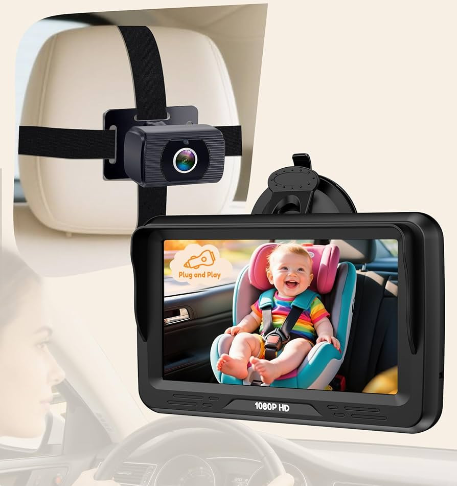Rohent Baby Car Camera HD 1080P - Rear-Facing Infant Monitor with Night Vision Car Camera for Bab... | Amazon (US)