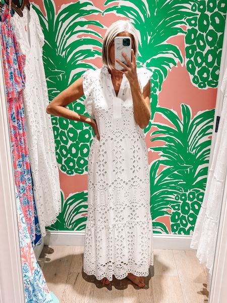 Eyelet white dress / Lined and so beautiful! Wearing a 0. Runs big

Graduation outfit idea 
Beach vacation outfit 
Lilly Pulitzer 


#LTKTravel #LTKOver40 #LTKStyleTip