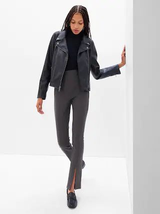 High Rise Slit-Front Leggings | Gap (US)