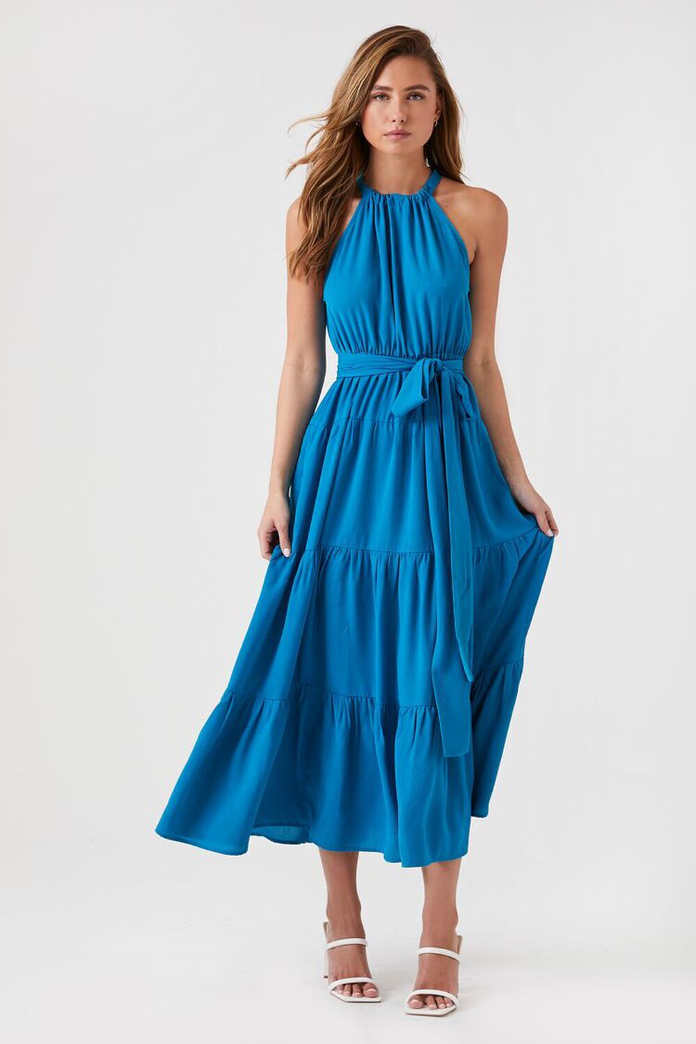 Belted Halter Maxi Dress | Forever 21 (US)