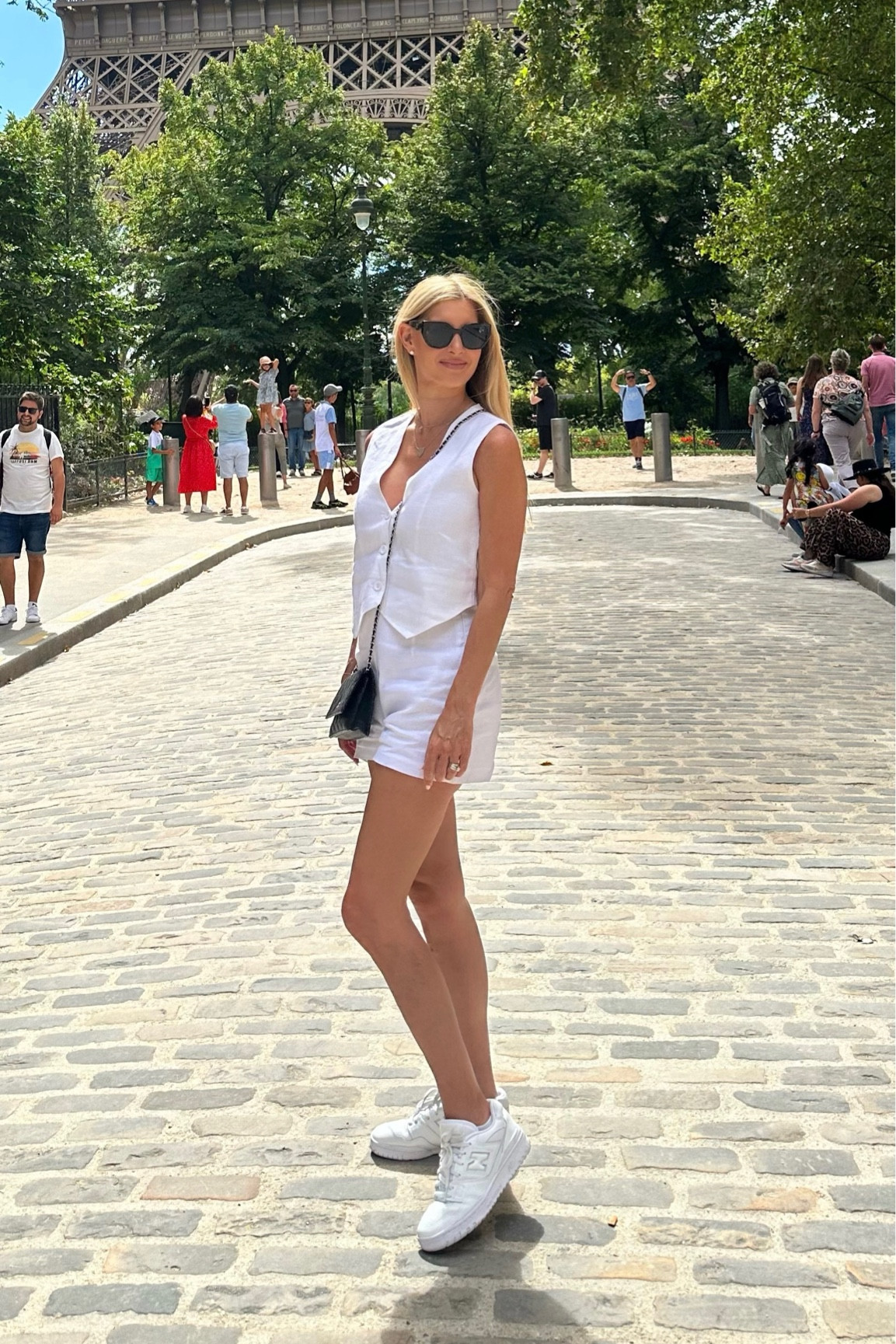 Loved this perfect linen shorts and vest outfit for summer in Paris!

#LTKover40 #LTKtravel #LTKeurope