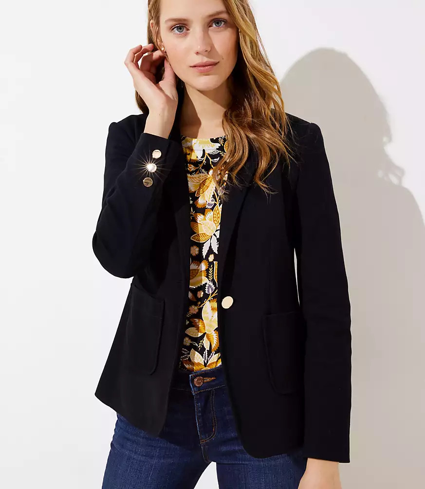 Knit Pocket Blazer | LOFT