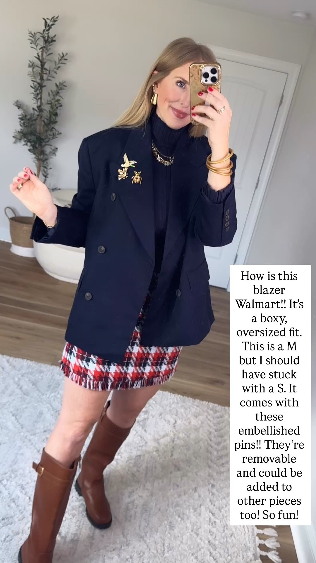Embellished pin blazer from Walmart!

#LTKgrwm