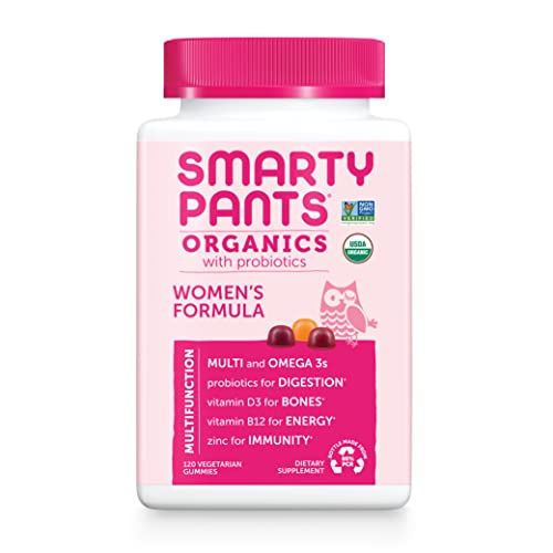 SmartyPants Organic Womens Multivitamin, Daily Gummy Vitamins: Biotin, Probiotics, Vitamin C, D3, B1 | Amazon (US)
