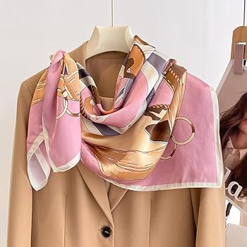 ANDANTINO 100% Pure Mulberry Silk Scarf 35" Large Square Lightweight Headscarf \u2013Women\u2019s... | Amazon (US)