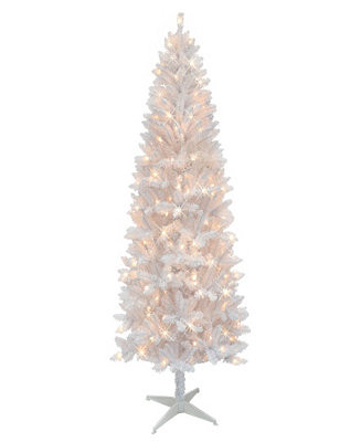 Puleo 6' Pre-Lit Carson Artificial Pine Tree | Macy's