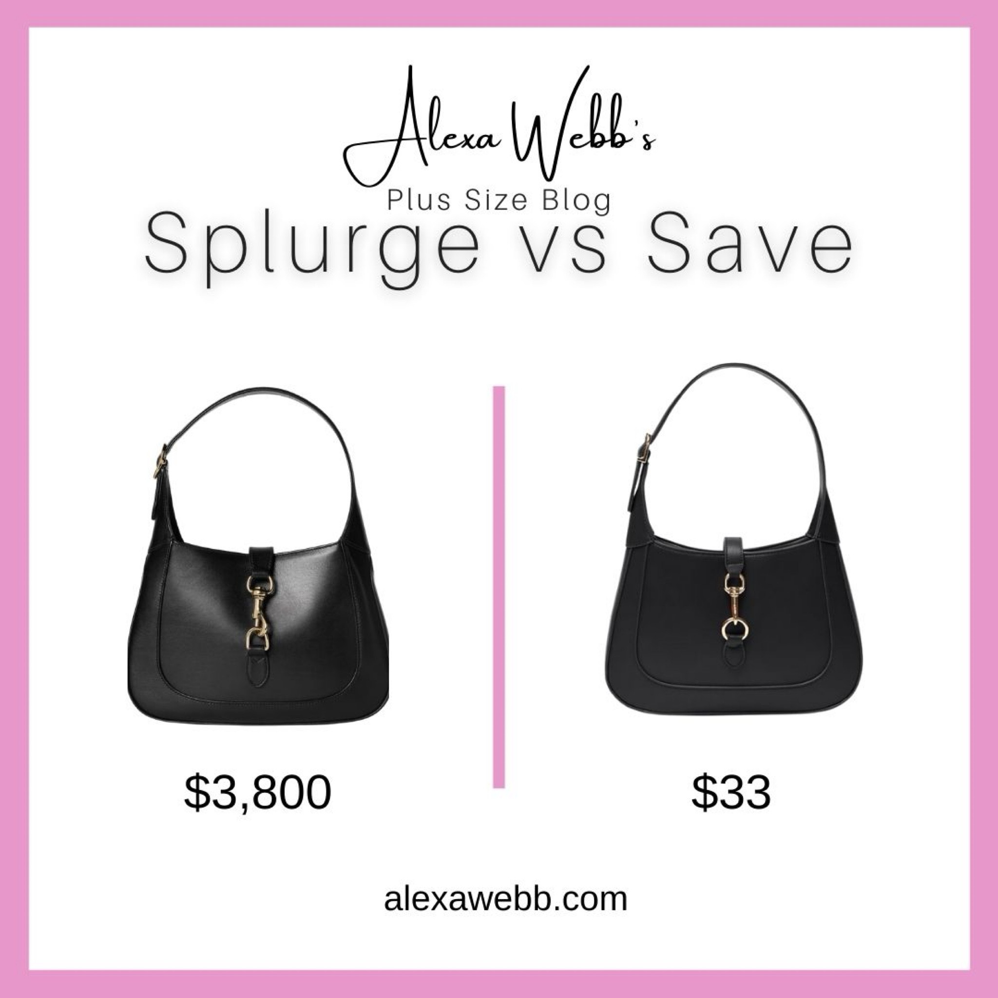 Black Shoulder Bag - Splurge vs Save by Alexa Webb #plussize

#LTKItBag #LTKPlusSize #LTKStyleTip