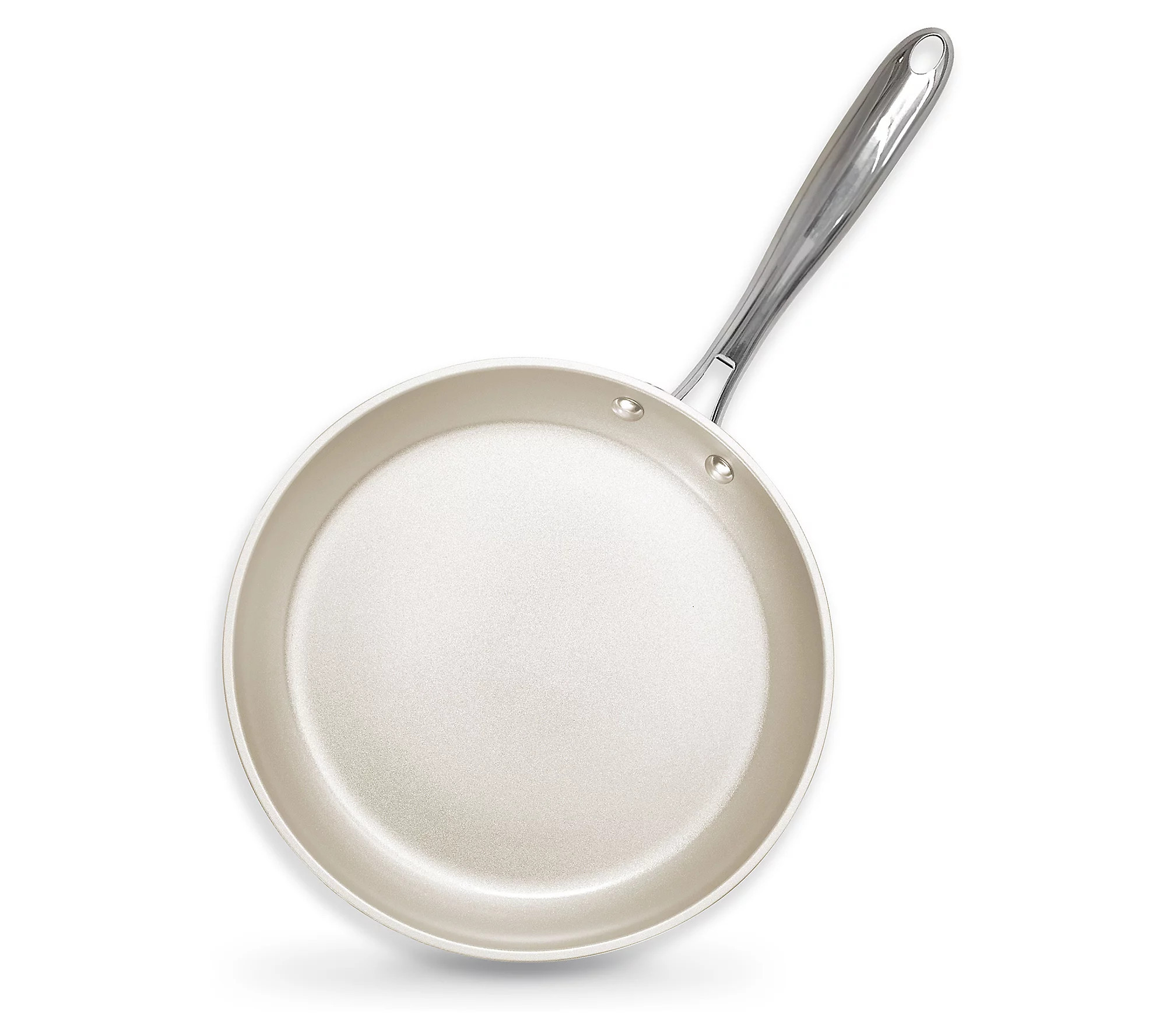 Gotham Steel Cream 12'' Ultra Nonstick Ceramic ry Pan | QVC