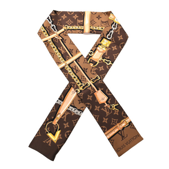 Silk Monogram Confidential Bandeau Brown | FASHIONPHILE (US)