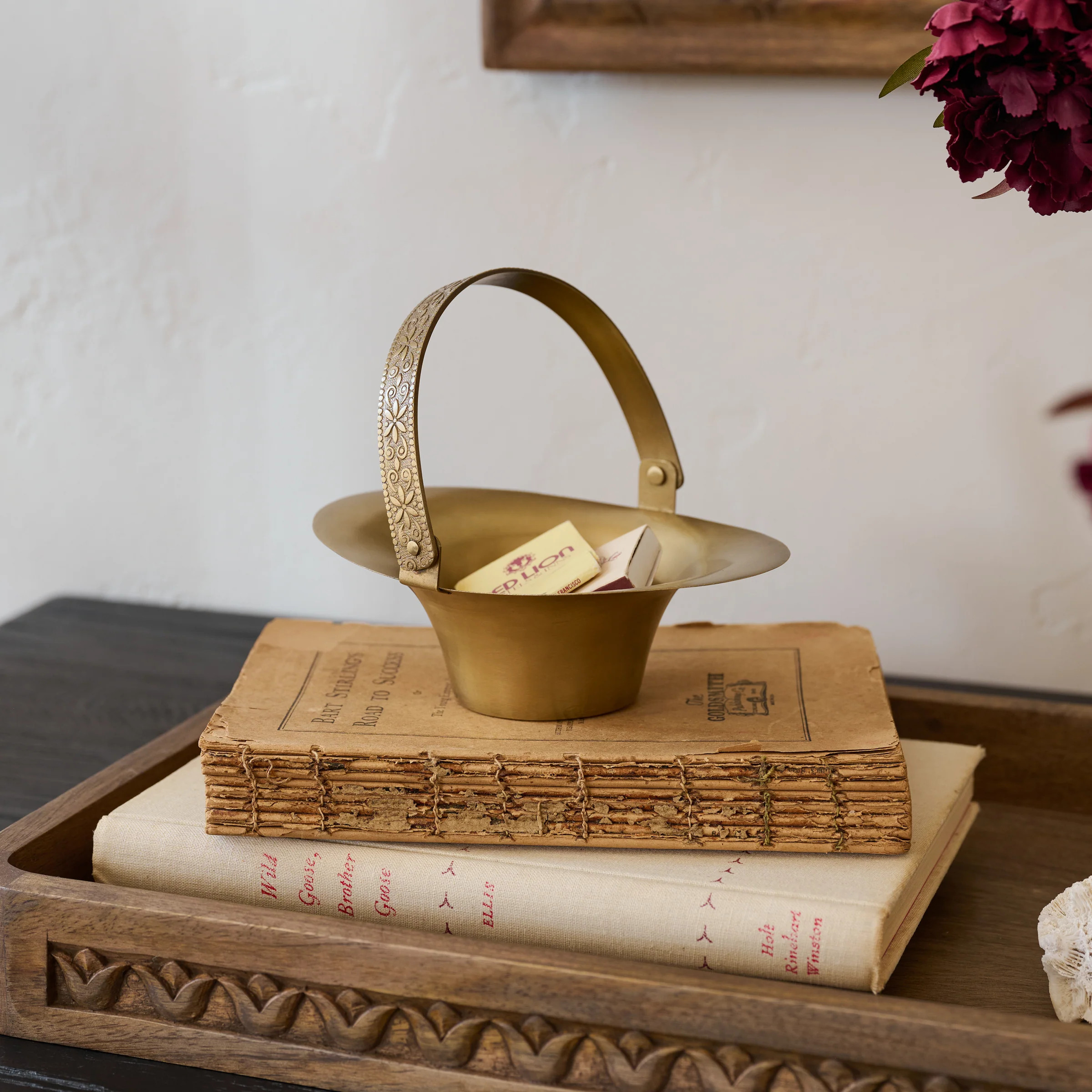 Etched Brass Trinket Dish | Magnolia