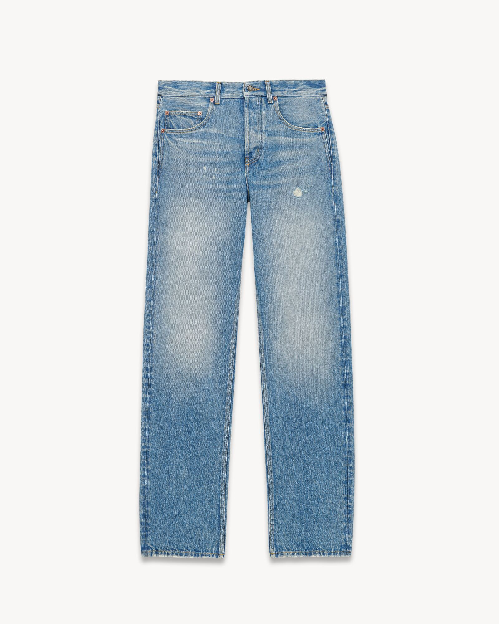 mid-rise five-pocket jeans featuring a baggy fit. | Saint Laurent Inc. (Global)