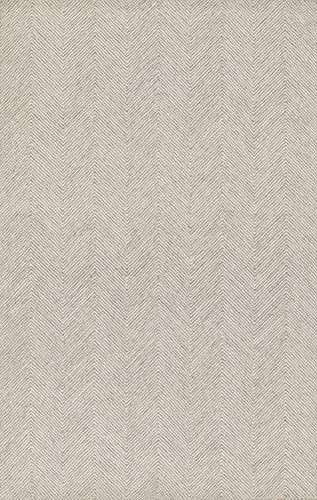 Momeni Charles Wool Hand Tufted Contemporary Indoor Area Rug, Taupe, 5' X 8' | Amazon (US)