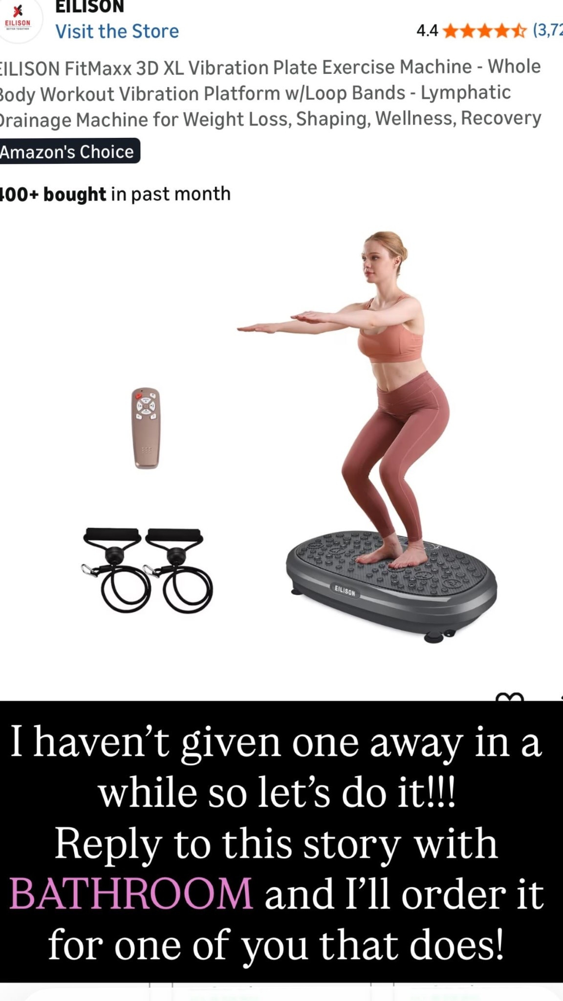 I haven’t given one away in a while so let’s do it!!!
Reply to this story with BATHROOM and I’ll order it for one of you that does!