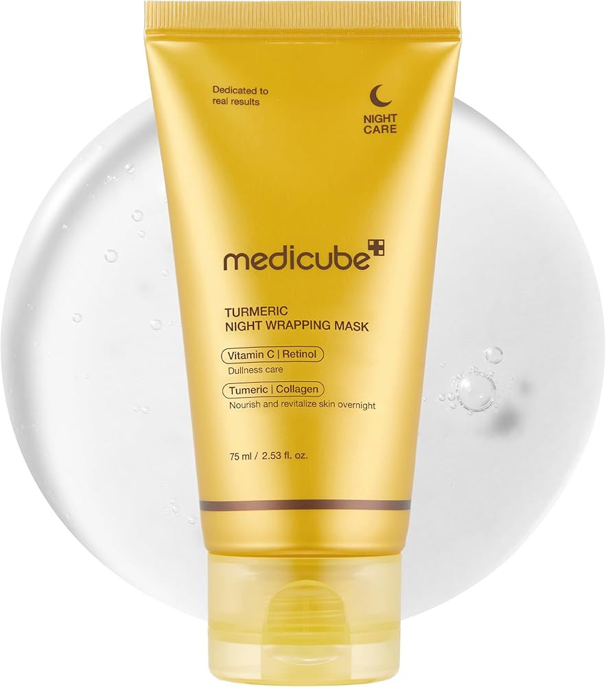 medicube Turmeric Overnight Wrapping Peel Off Mask - Nourishes dull, uneven skin with hydrolyzed ... | Amazon (US)