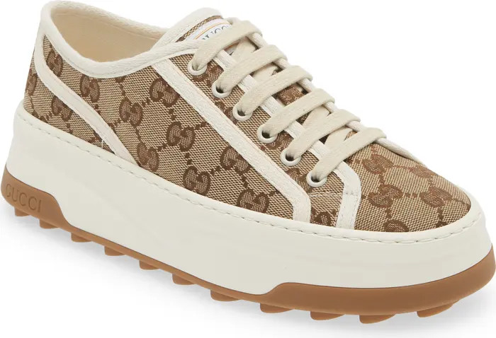 GG Canvas Platform Sneaker (Women) | Nordstrom