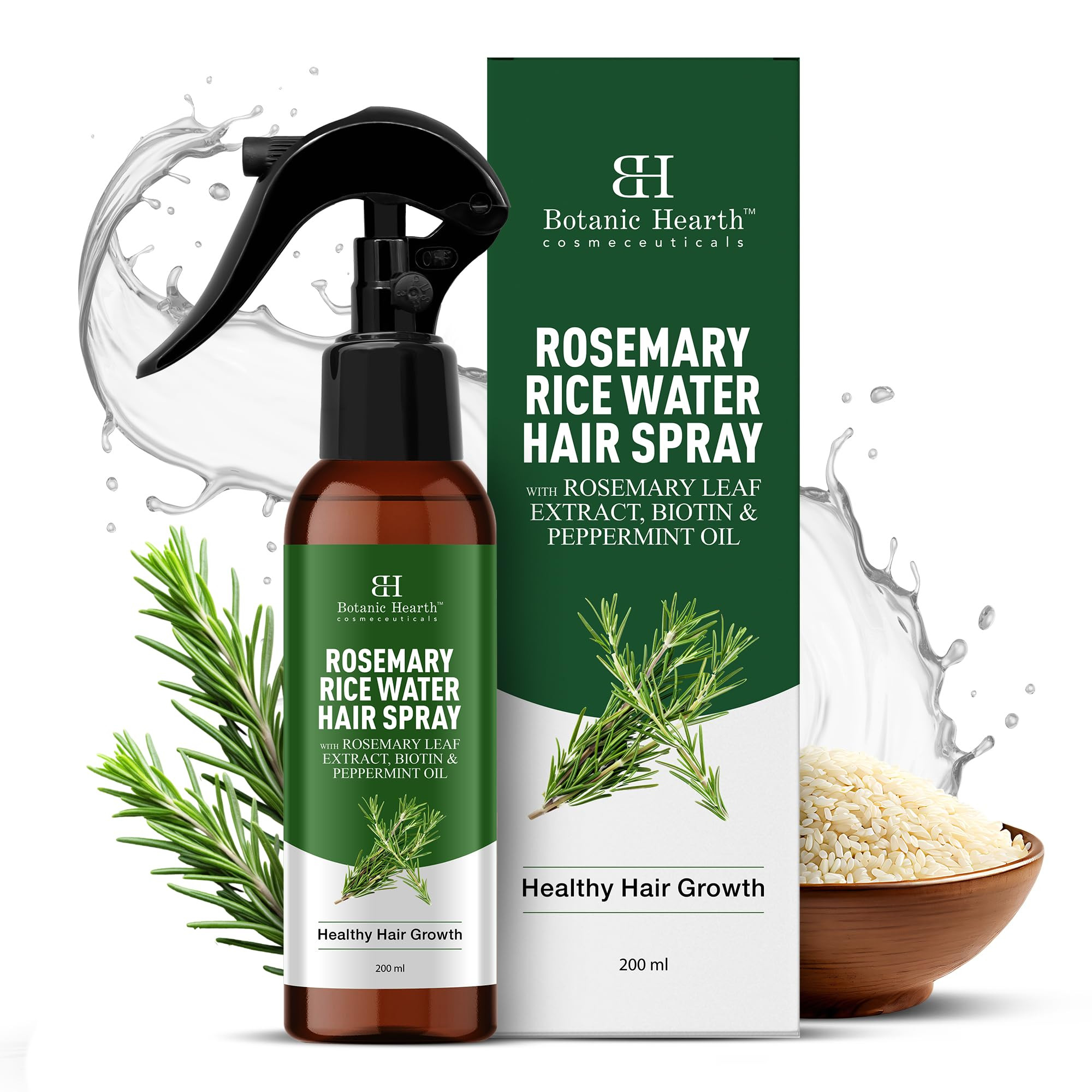 Botanic Hearth Rosemary Hair Growth Water Spray 6.8 fl oz – Korean Scalp Detox & Hydrating Hair... | Amazon (US)