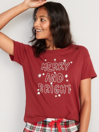 Matching Holiday Graphic Easy T-Shirt for Women | Old Navy (US)