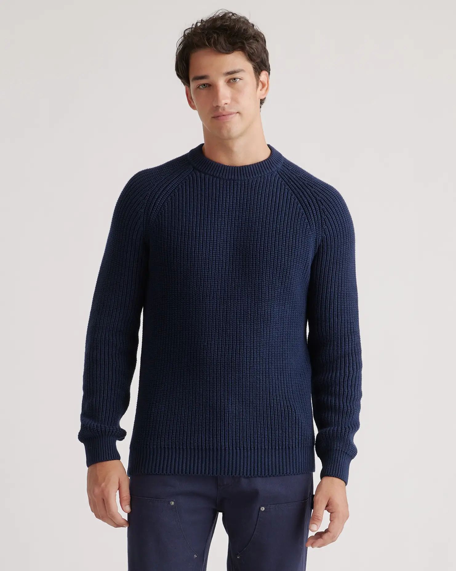 100% Organic Cotton Fisherman Crew Sweater | Quince