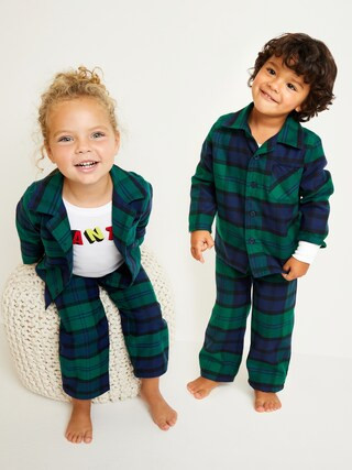 Unisex Plaid Pajama Set for Toddler & Baby | Old Navy (US)