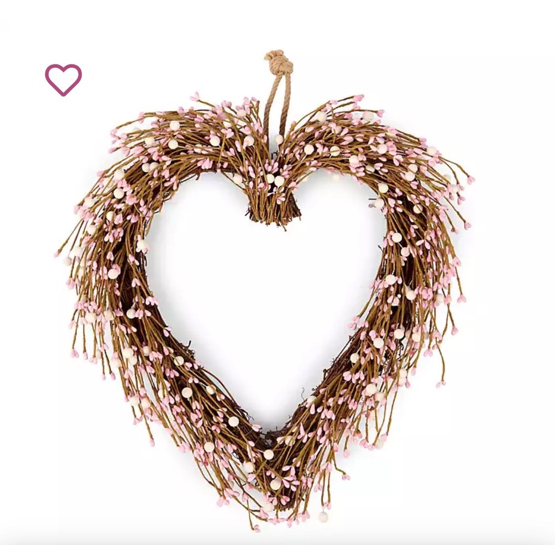 Spread love starting at the front door with our Heart Shaped Berry Valentine Wreath. Pink and white berries burst from a rustic twig base, making a bright, bold statement 🥰

#LTKValentine #LTKHome #LTKSeasonal