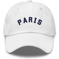 Paris Embroidered Cap, Baseball Dad Hat, Embroidery, Six Panel City Lover, Parisian | Etsy (US)