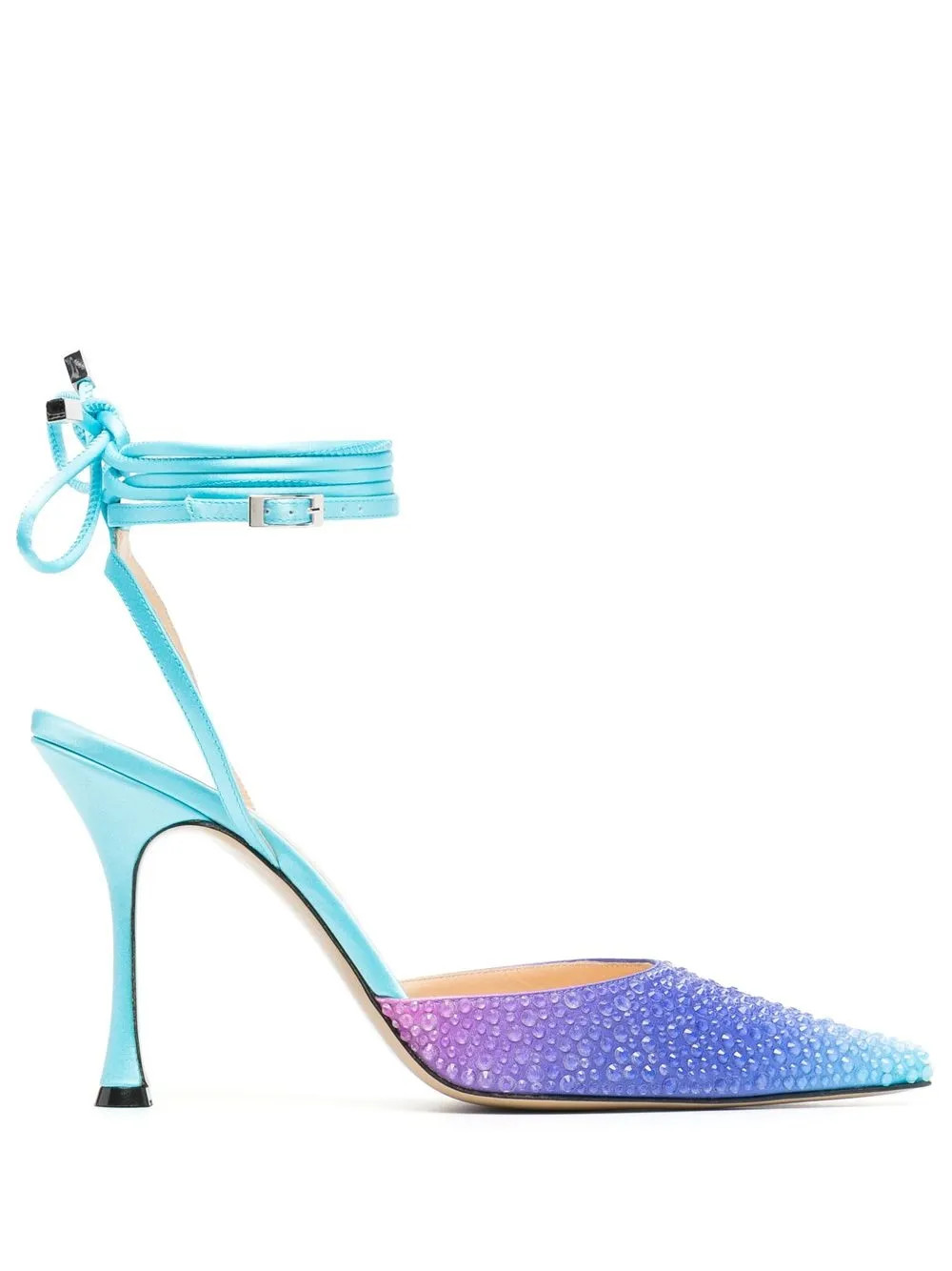 Galactic 100mm crystal-embellished pumps | Farfetch Global
