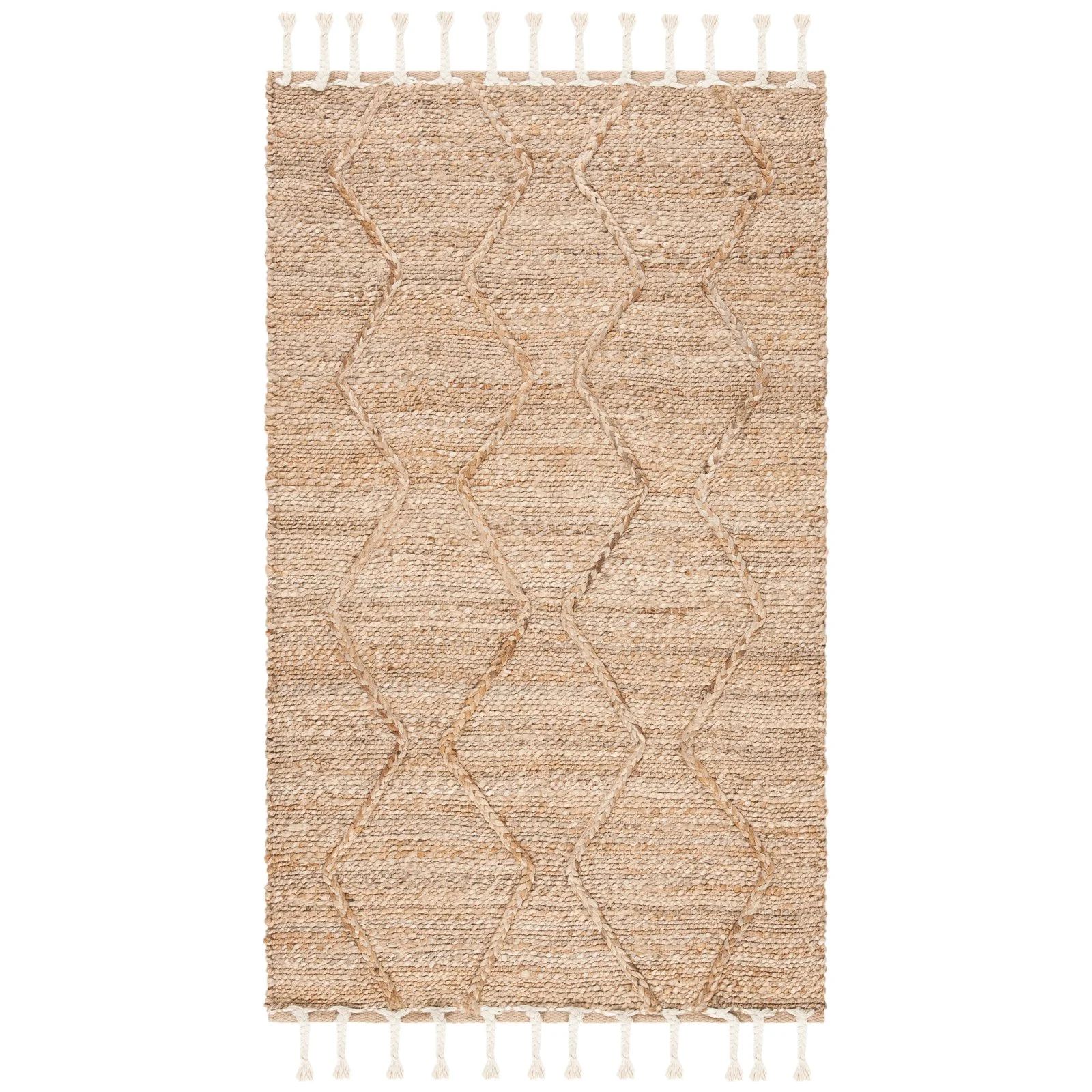 SAFAVIEH Natural Fiber Ilija Geometric Jute Area Rug, Natural, 8' x 10' | Walmart (US)