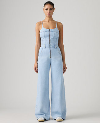 Women's Bustier Scoop Neck Jumpsuit | Macy's
