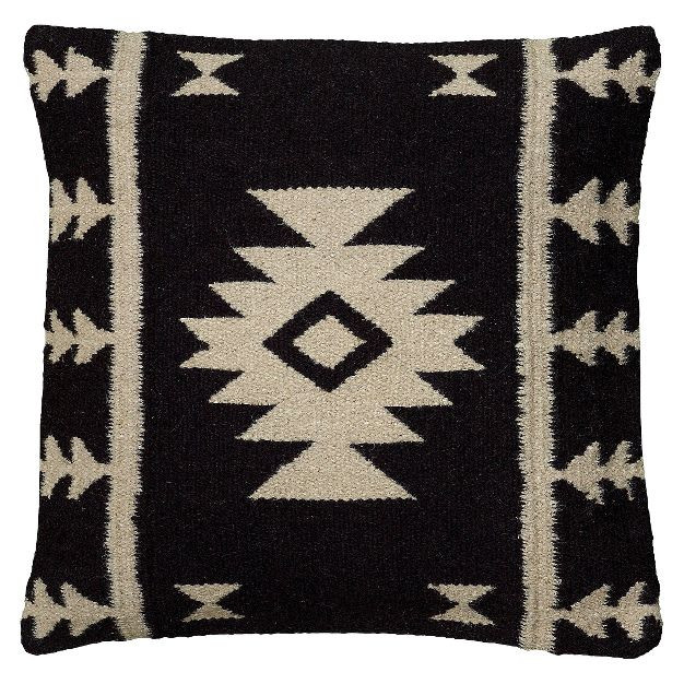 18"x18" Southwestern Striped Square Throw Pillow - Rizzy Home | Target