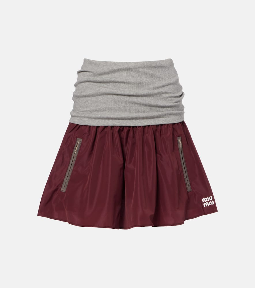 Miu Miu Technical miniskirt | Mytheresa (US/CA)