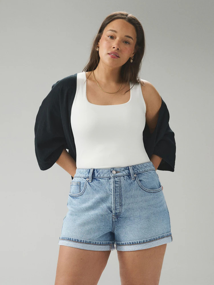 Light Blue Hourglass Denim Shorts | Next EU