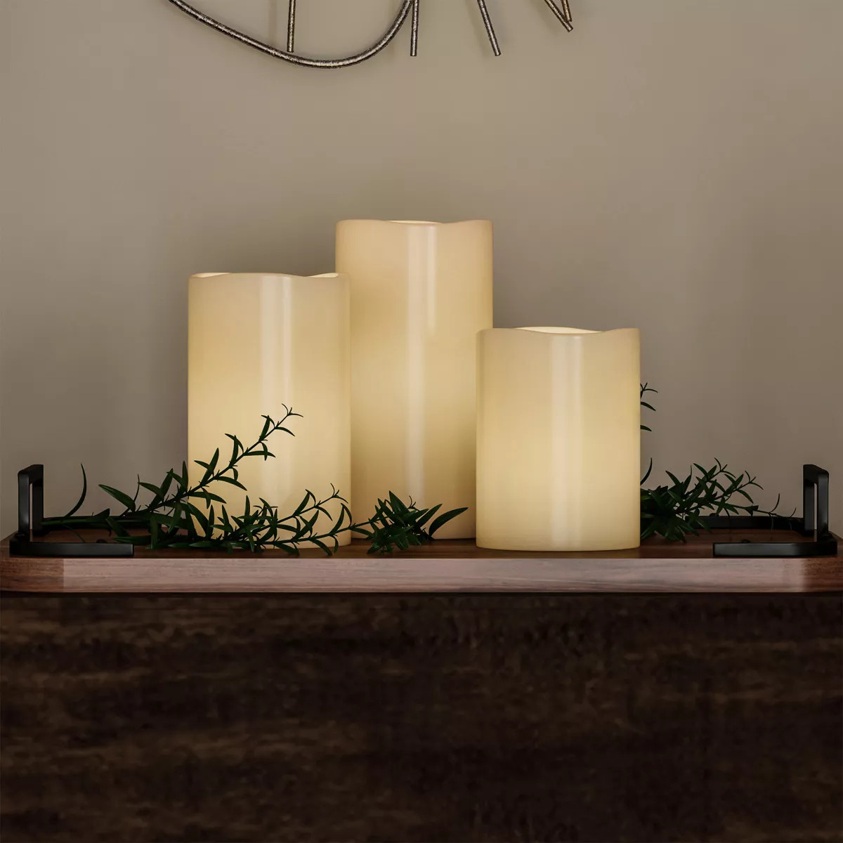Hasting Home Set of 3 Flameless LED Pillar Candles with Remote | Target
