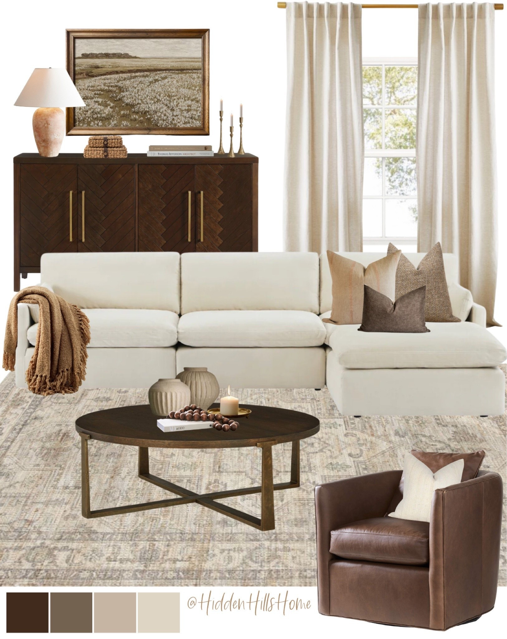 Beige and brown living room, cream colored sectional, modern and classic living room #homedecor

#LTKHome #LTKSaleAlert #LTKSeasonal