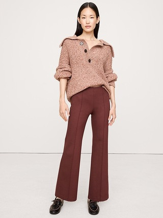 Crop Flare Everywhere Ponte Pull-On Pant | Banana Republic (US)