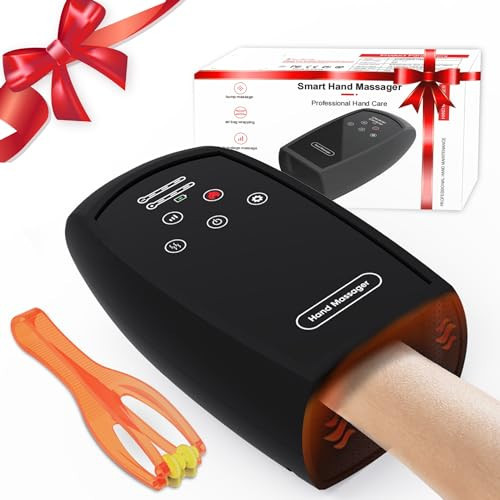 Gifts for Women/Men,Birthday Gifts for Women - Hand Massager with Heat - Gifts for Mom Dad,Teen Girl Gifts Trendy Stuff(Black) | Amazon (US)