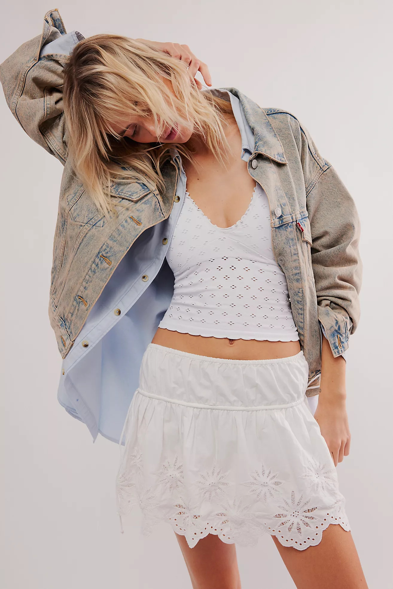 Eyelet Seamless Triangle Cami | Free People (Global - UK&FR Excluded)