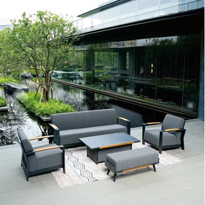 Lois 7 - Person Outdoor Seating Group with Cushions | Wayfair North America