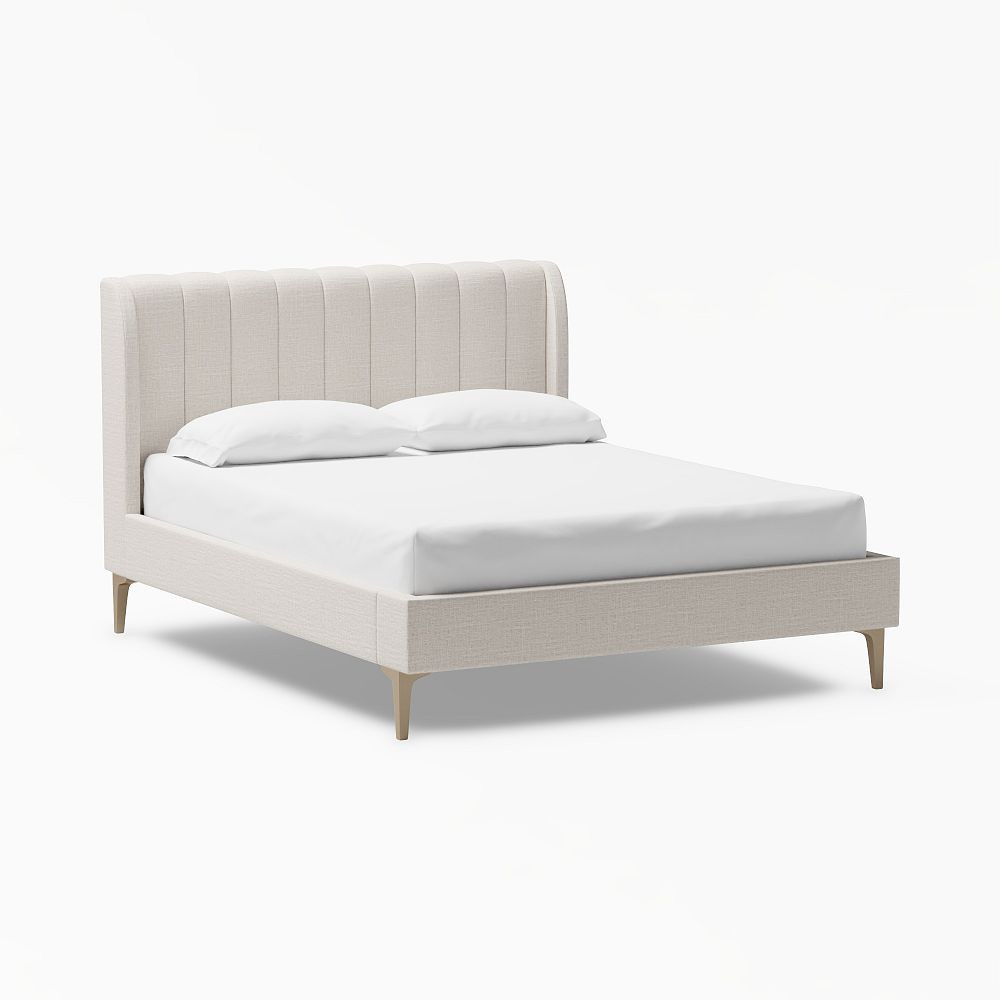 Avalon Channel Stitch Upholstered Bed | Pottery Barn Teen