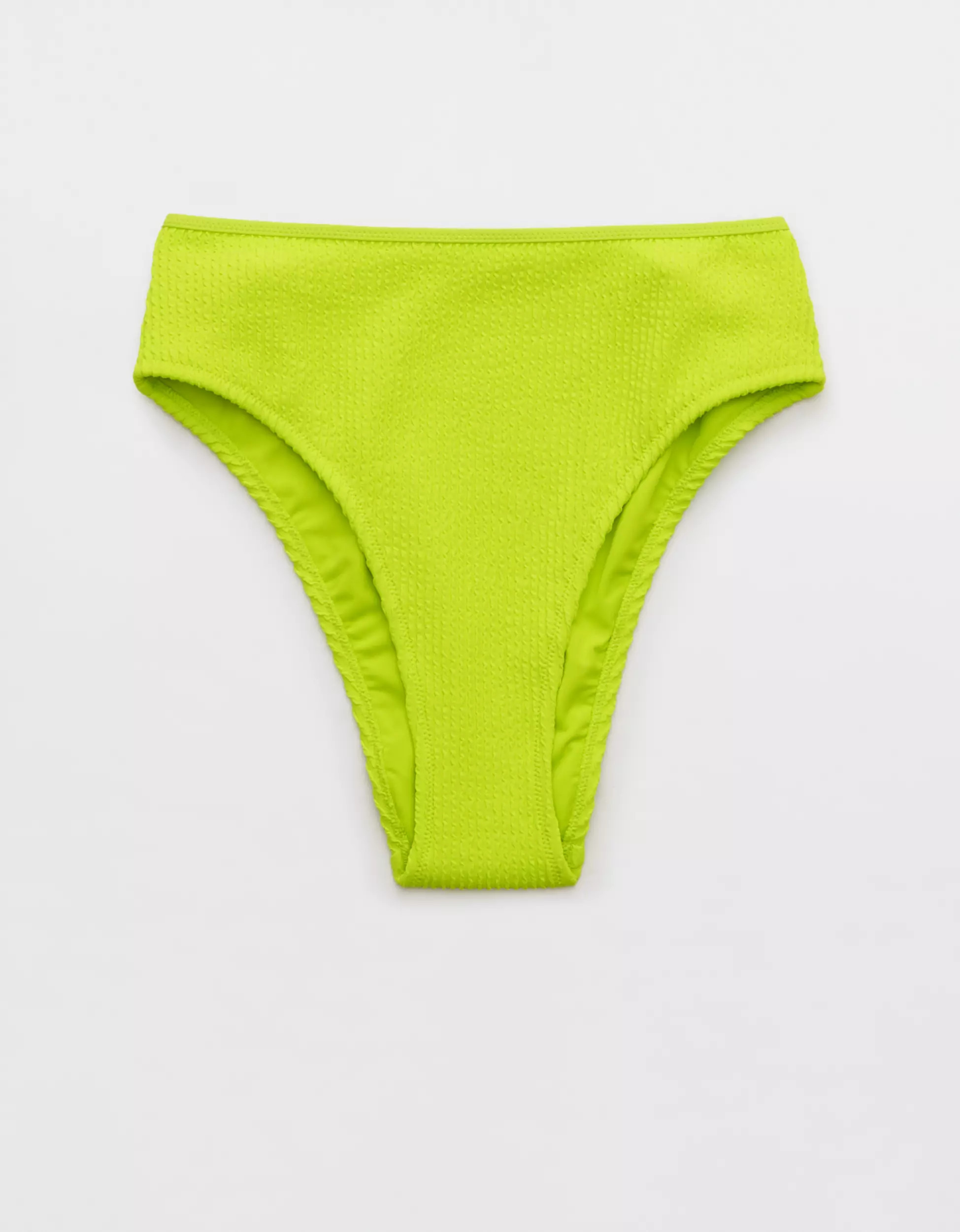 Aerie Crinkle High Cut Cheeky Bikini Bottom | Aerie
