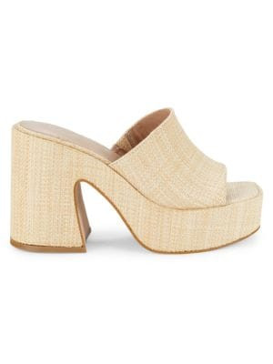 Swoop Woven Platform Sandals | Saks Fifth Avenue OFF 5TH