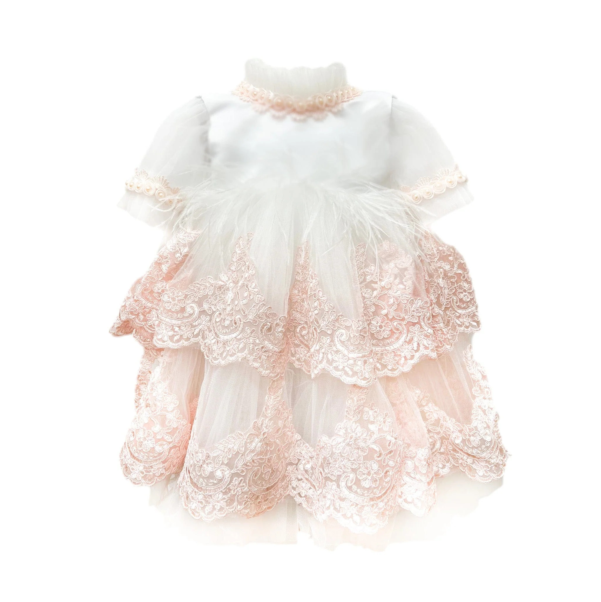 Laila Embroidered Feather Dress | petite maison kids