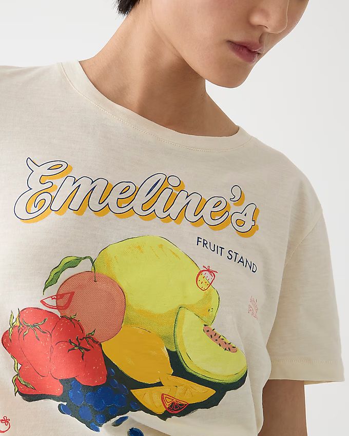 Classic-fit "fruit stand" graphic T-shirt | J.Crew US