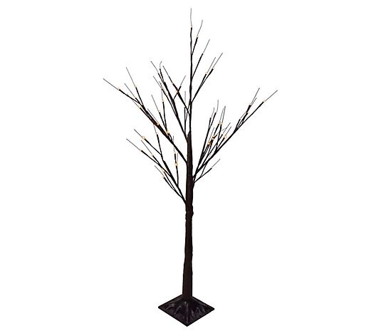 Northlight 4' Brown Birch Twig Tree Decor - WarWhite LIghts - QVC.com | QVC