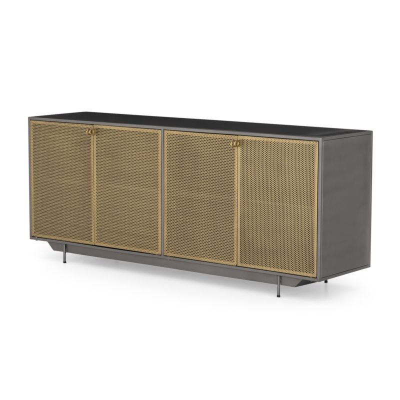 Frederick Metal Sideboard + Reviews | Crate and Barrel | Crate & Barrel