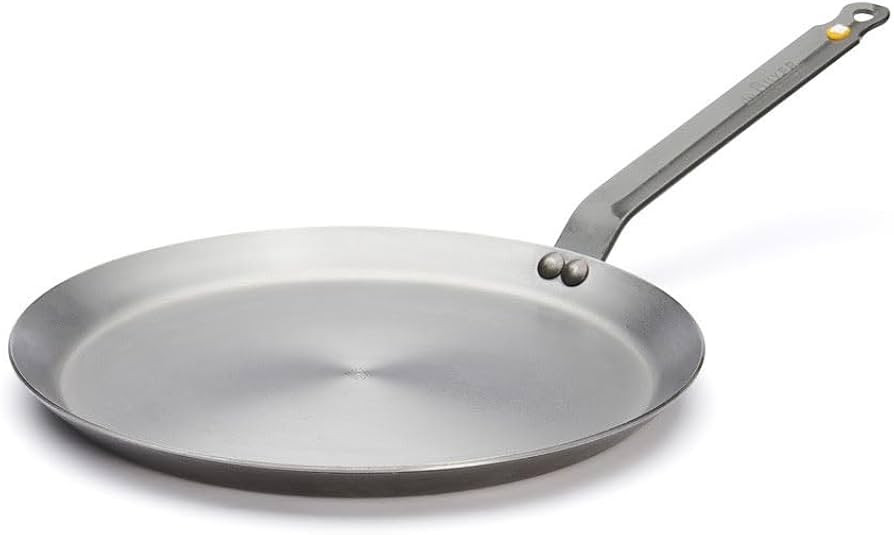 de Buyer MINERAL B Carbon Steel Crepe & Tortilla Pan - 12” - Ideal for Making & Reheating Crepe... | Amazon (US)