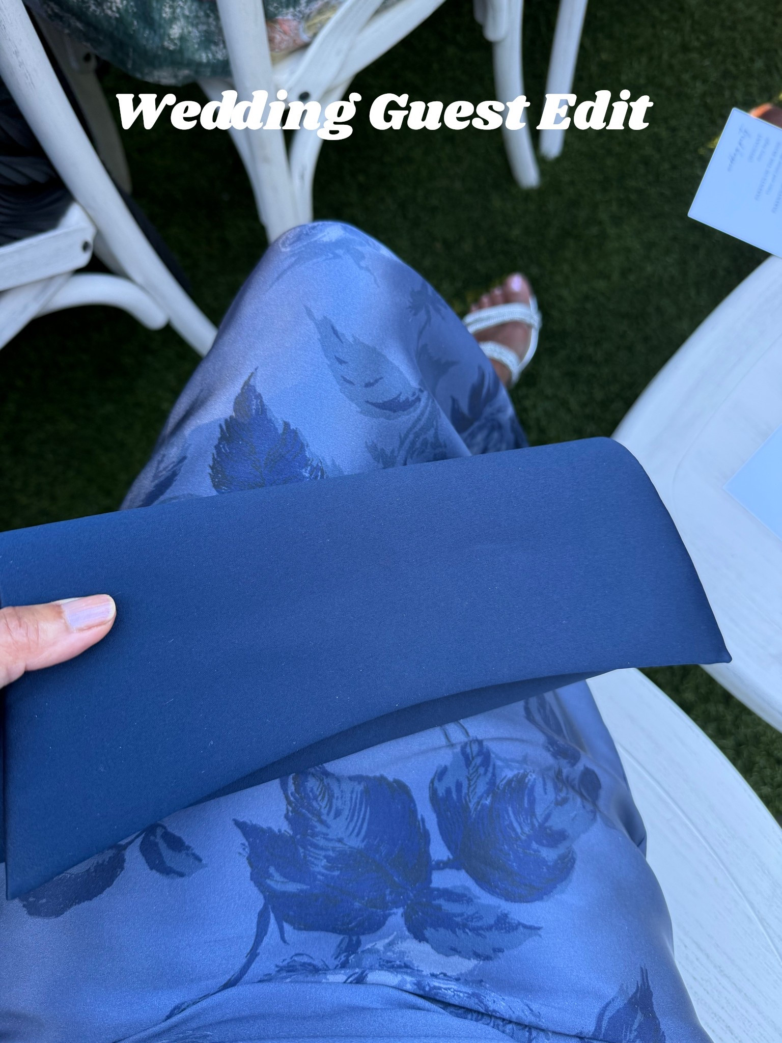 I’m loving this navy clutch - it’s such a perfect compliment to any wedding guest look. So sleek and so elegant. Comes with a chain so you can wear it over the shoulder. Tap to shop my entire fall wedding guest look.


#LTKStyleTip #LTKSeasonal #LTKItBag #LTKWedding