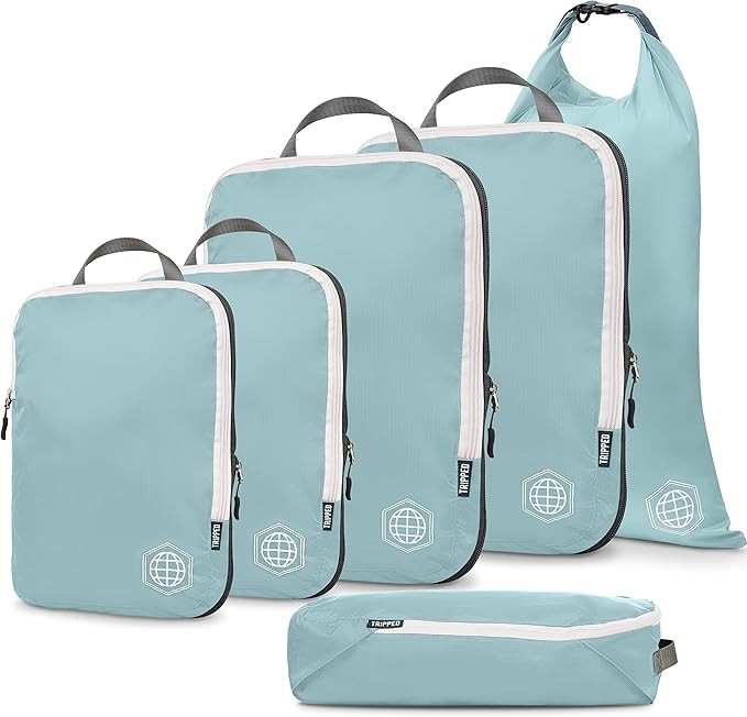 TRIPPED Travel Gear Compression Packing Cubes for Travel - Luggage and Backpack Organizer Packagi... | Amazon (US)